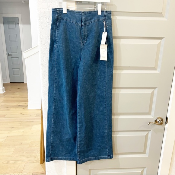 NWT Anthropologie Pilcro Polished Pool Wide Leg Jeans - Picture 2 of 5